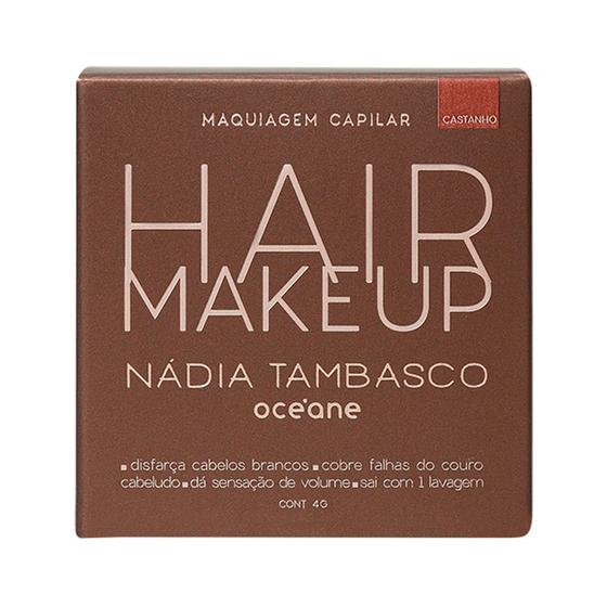 Imagem de Maquiagem Capilar Océane Hair Make Up Nádia Tambasco Cor Castanho 4g