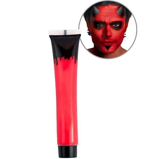 Imagem de Maquiagem Facial e Corporal Base Vermelho - 19,8g