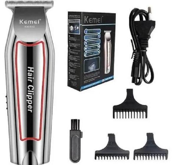 Imagem de Maquina Acabamento Cabelo Barba Profissional Kemei Km 032