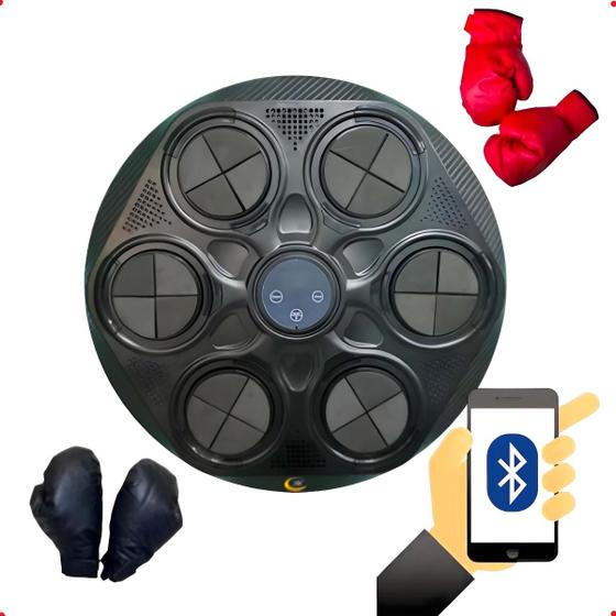 Imagem de Maquina Boxe Musical  Inteligente Conecta Bluetooth + Luvas