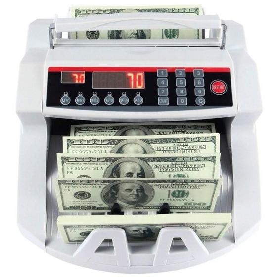 Imagem de Máquina Contar Cédulas Dinheiro Detector De Notas Falsas
