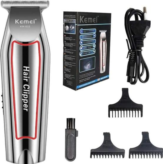 Imagem de Maquina Cortador De Cabelo Barba Kemei Km-032 110V/220V