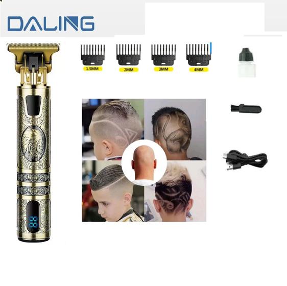 Imagem de Máquina Cortar Acabamento Dragão Perfect Barber com Visor Lcd Digital
