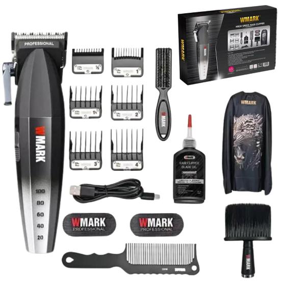 Imagem de Maquina Cortar Cabelo Profissional Wmark Ng2038 Display Led