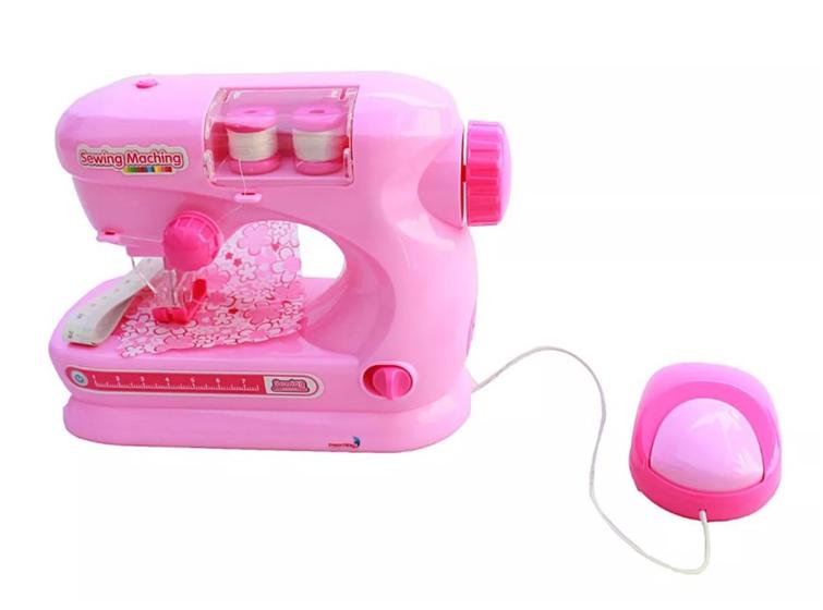 Imagem de Maquina Costura De Verdade Acessórios Rosa Mini Ateliê Infantil