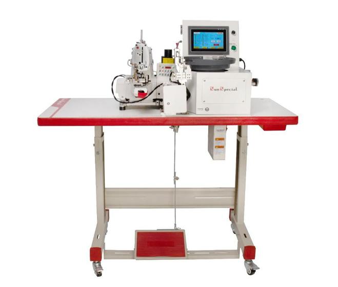 Imagem de Máquina Costura Industrial Botoneira com Alimentador de Pregar Botões SS373D-H-BU-SU - Sun Special