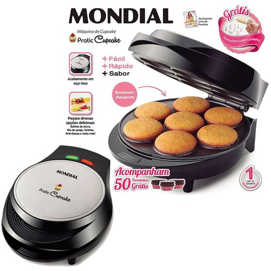 Máquina Cupcake Pão De Queijo E Petit Gateau Mondial Ck-01 - Máquina de ...