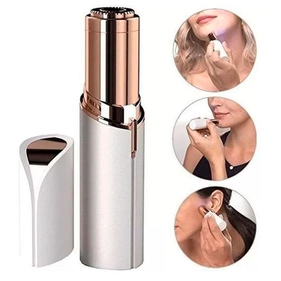 Máquina De Aparar Pelos Do Rosto Depilador Feminino Platina - Aparador ...
