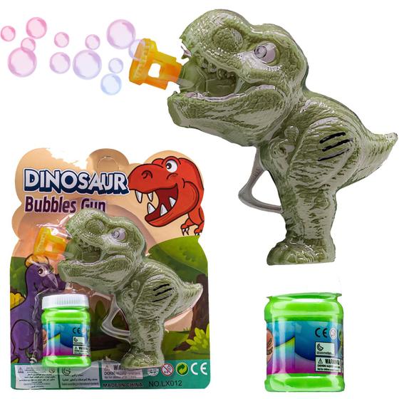 Imagem de Maquina De Bolhas Dinossauro Brinquedo Lançador Automático - Bee Toys