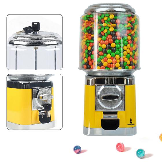 Imagem de Maquina de Bolinhas Venda Automática Vending Machine Amarela GT852 - Lorben