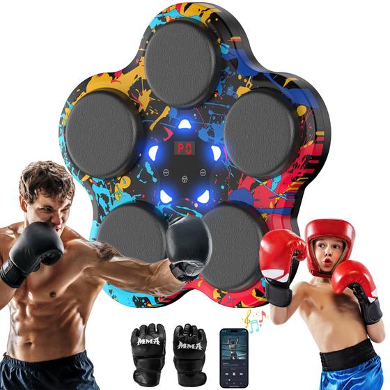 Imagem de Máquina de boxe musical Markton montada na parede com Bluetooth