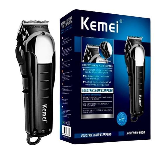 Imagem de Maquina De Cabelo Corte Kemei 2608 Professional Hair Preto