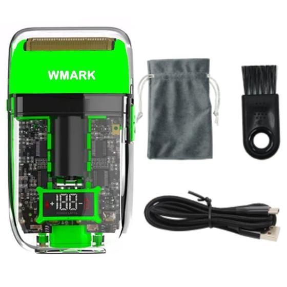 Imagem de Maquina De Cabelo Shaver Wmark Ng 988 Verde Finalização