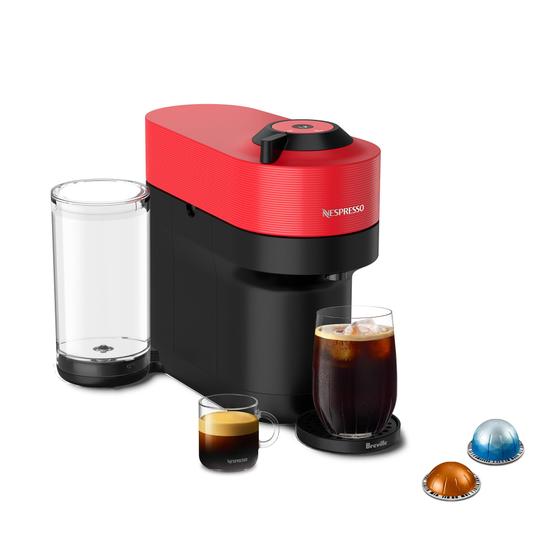 Imagem de Máquina de café e café expresso Nespresso Vertuo Pop+ Breville Red