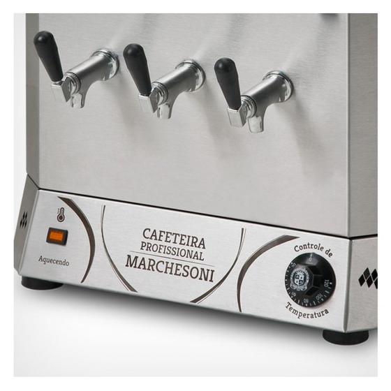 Imagem de Máquina de Café Profissional Marchesoni Inox 16 Litros Com 2 Reservatórios CF 4.822-220V