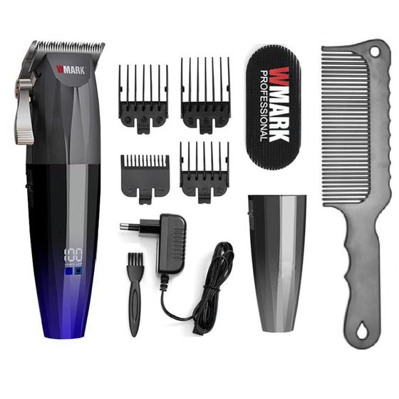 Imagem de Maquina De Corta Cabelo Profissional Wmark Ng 222 Azul