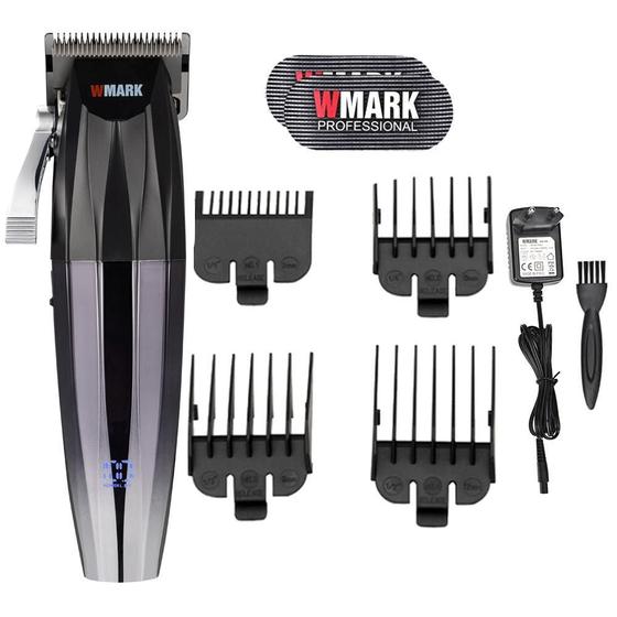 Imagem de Maquina De Corta Cabelo Wmark Ng 222 Prata Profissional