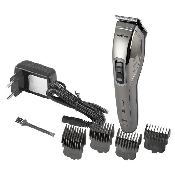 Imagem de Máquina de Cortar Cabelo BCR20SG Britânia Sem Fio Resistente Água Com Acessórios Bivolt