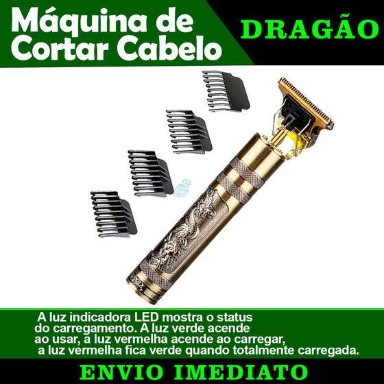 Imagem de Máquina de Cortar Cabelo Dragão Acabamento Disfarce Barbeiro Dragon Faz Pé de Cabelo Fácil de Usar