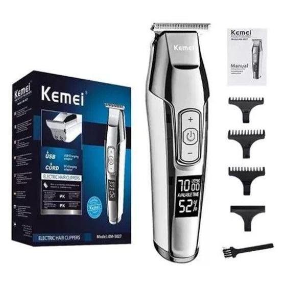 Imagem de Máquina De Cortar Cabelo Kemei Km-5027 100v/240v - ACF STORE