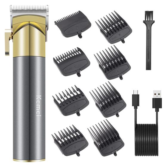 Imagem de Máquina de cortar cabelo KEMEI Professional Electric Cortador sem fio