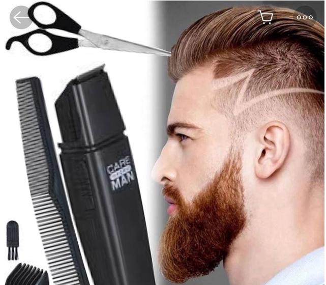 Imagem de Máquina de cortar Cabelo Kit com Tesoura e Pente