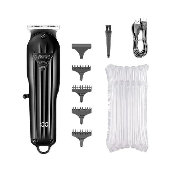 Imagem de Máquina De Cortar Cabelo Profissional Masculina Vgr T-lâmina Elétrica Aparador De Cabelo Display Led