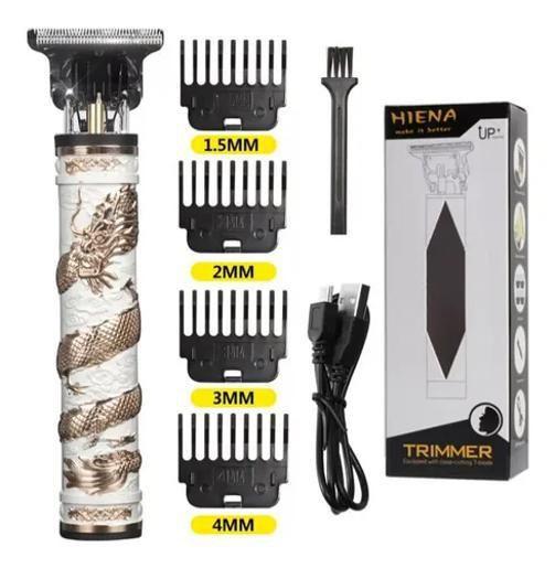 Imagem de Maquina De Cortar Cabelo Trimmer T9 Dragão Branco