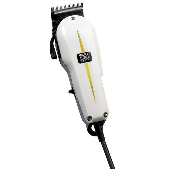 Imagem de Máquina de Cortar Cabelo Wahl Super Taper Profissional, Branco