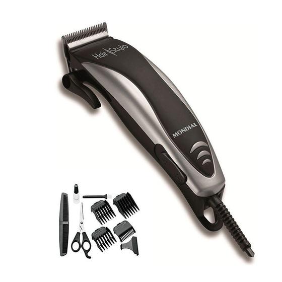 Imagem de Máquina de Cortar Cabelos Mondial Hair Stylo CR-02 - Preto com cinza