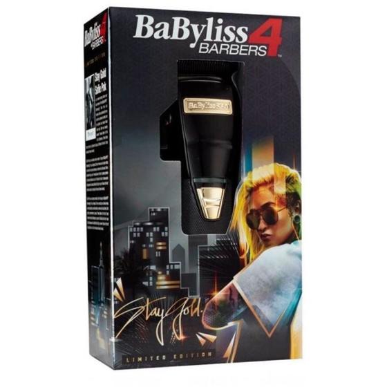 Imagem de Máquina de Corte Babyliss Pro 4 Barbers Stay Gold Black - Bivolt