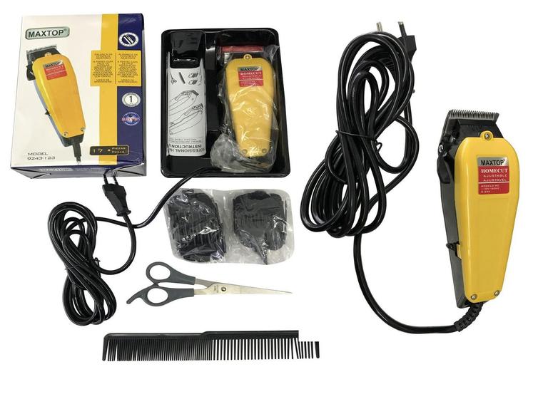 Imagem de Máquina de Corte Barba, Cabelo, Pezinho, Profissional com Acessórios 110V Maxtop