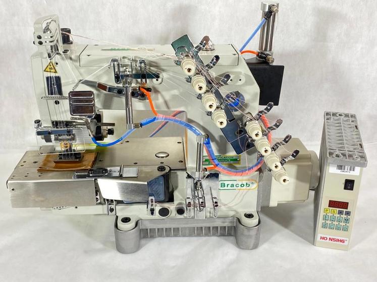 Imagem de Máquina de Costura 4 Agulhas Eletrônica Pneumática -Bracob