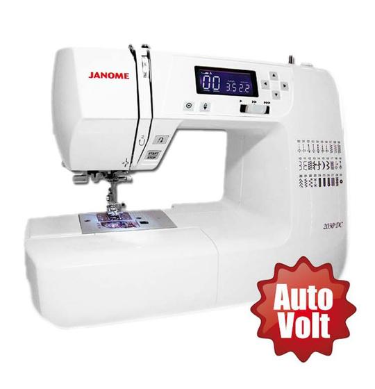 Máquina de Costura Eletrônica Janome 2030DC Autovolt Máquina de