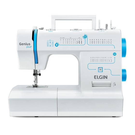 Maquina De Costura Elgin Genius Plus Jx-4035 110V Branca Imagem de Maquina De Costura Elgin Genius Plus Jx-4035 110V Branca