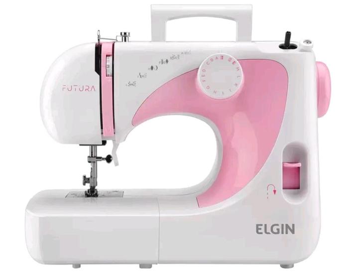 Imagem de Máquina de Costura Elgin Jx2040 Futura 10 Pontos Rosa