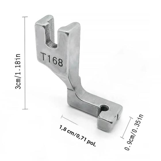 Imagem de Máquina De Costura Industrial De Ponto Fixo De 1 Agulha T168, Acessório De Costura Para Zíper E