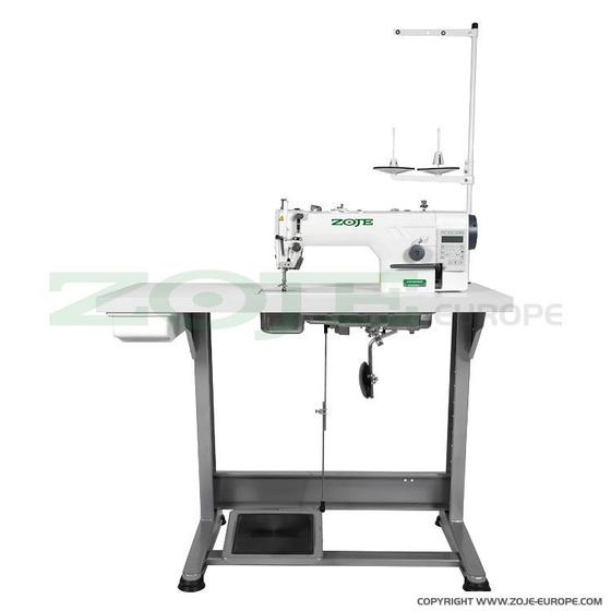 Imagem de Máquina de Costura Industrial Reta Eletrônica c/ Direct Drive, Selenóide Embutido, 5000ppm, ZJ9703A