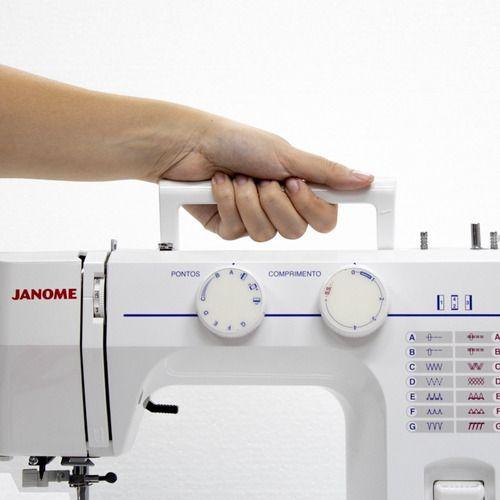 Máquina de Costura Mecânica Janome 2008S, 14 Pontos, Branca 127v SINGER Máquinas de Costura