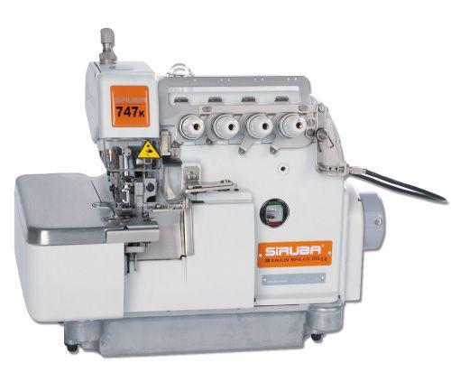 Máquina de Costura Overlock Industrial, Ponto Cadeia c/ BK, 2 Agulhas, 4 Fios, Lubrif. Automática, 7500ppm, 747K/BK Menor preço em Máquina de Costura Overlock Industrial, Ponto Cadeia c/ BK, 2 Agulhas, 4 Fios, Lubrif. Automática, 7500ppm, 747K/BK