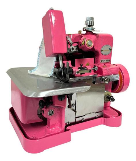 Imagem de Maquina De Costura Overlock Profissional Rosa Iwmc506Rs