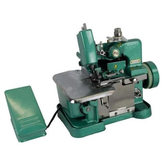 Máquina de costura semi industrial overlock FOX GN16D portátil verde