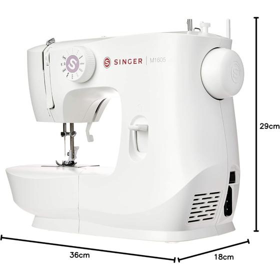 Máquina de Costura Singer M1605 220V 750 pontos por minuto com LED