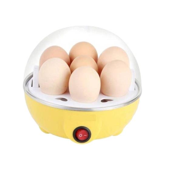 Imagem de Maquina de Cozinhar Ovos Elétrica Egg Poacher Amarelo 220V