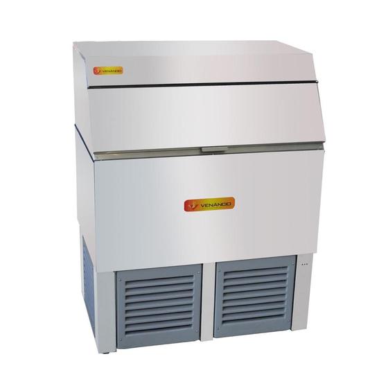 Máquina de Fabricar Gelo Cubo Capac. 150Kg/dia MFG150 220V - Met. Venâncio Menor preço em Máquina de Fabricar Gelo Cubo Capac. 150Kg/dia MFG150 220V - Met. Venâncio