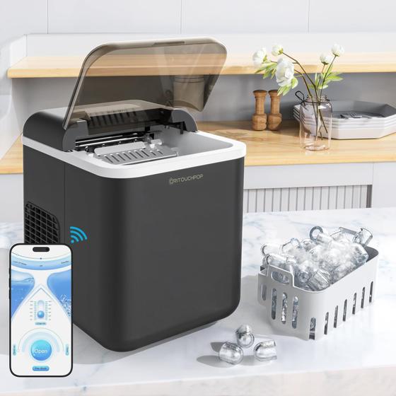 Imagem de Máquina de fazer gelo Oritouchpop Ice Makers Countertop Smart Self-Cleaning