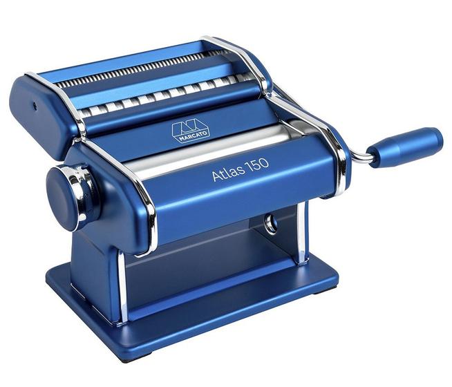 Imagem de Máquina De Fazer Macarrão Marcato Atlas 150 Azul 3 Tipos de Massas