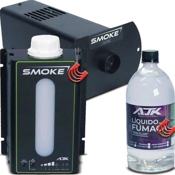 Imagem de Máquina De Fumaça Com Líquido Bivolt 110/220v Ajk Smoke Fog Machine - Para Caixa Bob Som Paredao