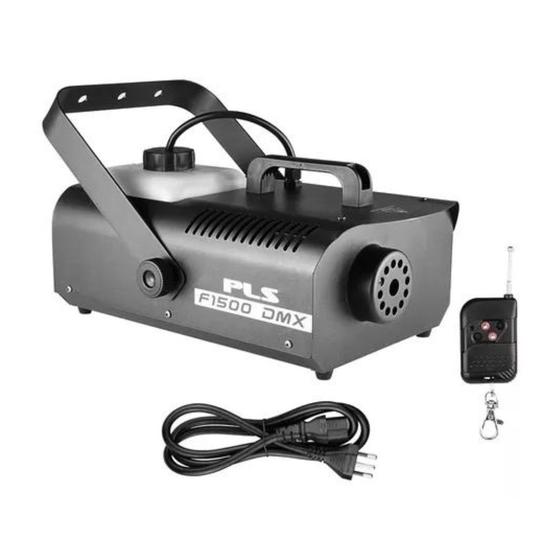 Imagem de Máquina De Fumaça Dmx F-1500 Pls Com Controle Sem Fio 110v
