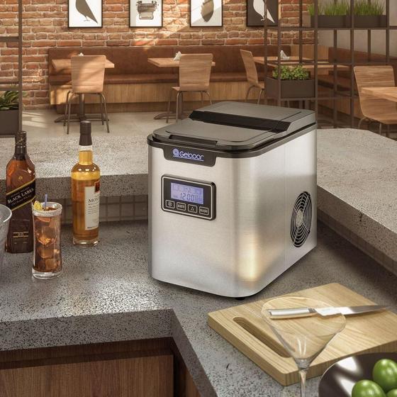 Imagem de Máquina de Gelo Portátil GMGD 15 Gelopar com Abastecimento Manual 127V